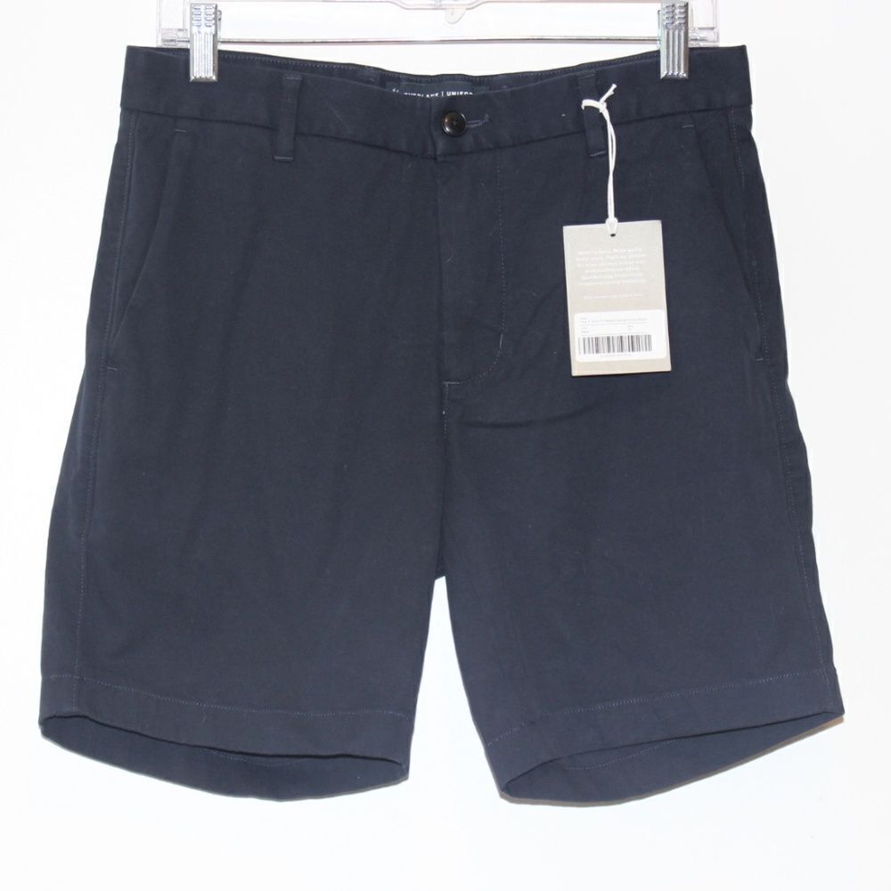 NWT Everyone The 7" Slim Fit Performance Chino Navy Blue shorts Men's Size 31 - Picture 3 of 11
